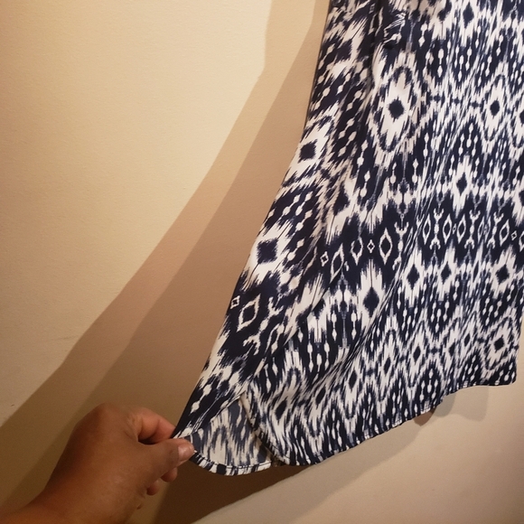Say Any Thing Diamond Ikat Challis Tunic Dress - Picture 7 of 7